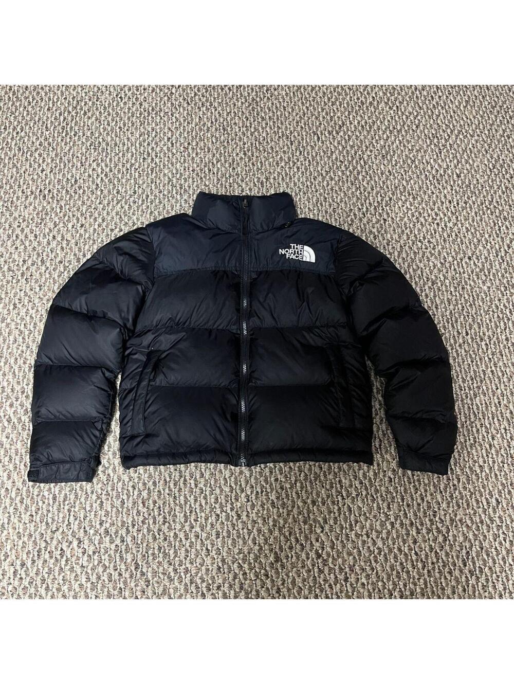 Women's The North Face Nuptse Puffer Jacket Black Sz. S